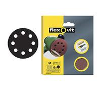 Flexovit 63642526710 Hook & Loop Sanding Discs 125mm Assorted Pack of 25