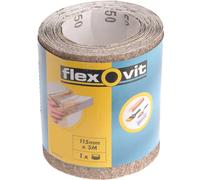 Flexovit 63642526412 General Purpose Sanding Roll 115mm x 5m Medium 120g