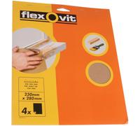 Flexovit 63642526563 Glasspaper Sanding Sheets 230 X 280mm Assorted 25 Flv26563