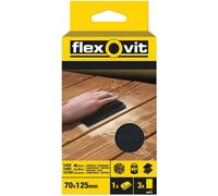 Flexovit FLV56830 Hook & Loop Sanding Block Kit Assorted 70 x 125mm 3