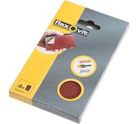 Flexovit 63642526348 Hook & Loop Sanding Block Refill Kit Medium 80g 6