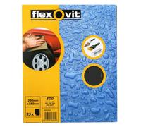 Flexovit Wet & Dry Paper - P800 - Pack Of 25 - 63642558245