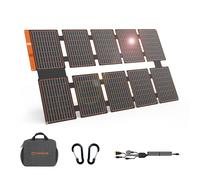 FlexSolar 100W Portable Solar Panel - 24% High Efficiency QC3.0 USB-A/C/DC | IP67 Waterproof Solar Charger for Small Power Station, Camping, RV & Emergency