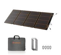 FlexSolar 240W Portable Solar Panel, DC Output IP68 Waterproof Foldable Solar Chargers ETFE Panels Power Emergency Camping Home RV for Solar Generators Power Station