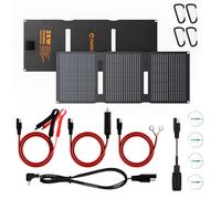 Flexsolar 28W Solar Panel 12V Solar Battery Charger with SAE USB DC Cable