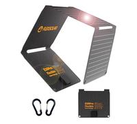 FlexSolar 30W Solar Panel Foldable Portable Solar Charger QC3.0 18W USB-A USB-C Output IP67 Waterproof Fast Charging for Cellphones Tablet Powerbank Camera Flashlight Camping Hiking Traveling