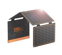 FlexSolar 40W Foldable Solar Panels Folding Solar Charger with PD60W USB C QC3.0 USB A Output Waterproof for Camping Backpacking Compatible with Phone