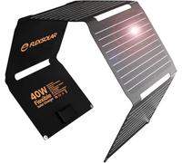 FlexSolar 40W Portable Solar Panel Charger - Upgraded Fast Charging with PD2.0 USB-C,QC3.0 USB-A and DC Outputs for Power Stations, Phones, Power Banks, IP67 Waterproof Foldable for Camping