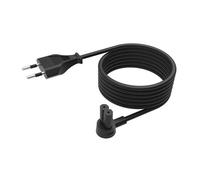 Flexson 5m Power Cable for SONOS ERA 100 and 300, RAY, ARC, SUB (GEN 3), SUB-mini, AMP, BEAM, PLAY BASE, PLAY5 (GEN 2) - Black (EU)