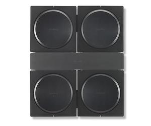 Flexson Lockable Wall Mount for 4 Sonos Amps with cable management