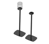 Flexson Floor Stand for Sonos ERA 100, Twin pack in Black for soft and hard floors + extension cable and cable management