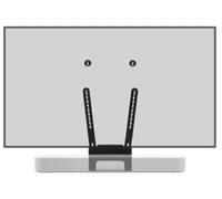 Flexson TV Mount Attachment for Sonos Beam in Black. Suitable for 40" to 80" TV