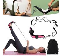 FlexStrap - Stretching Strap, Best for Lower Back Pain and Hip, Improving Flexibility (Pink)