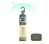 FLEXTAIL Rechargeable Tiny Mosquito Repeller 329°F Heating 30ft Protection Zone Ultra Mini with Camping Light Magnetic Design for Outdoor Backpacking Patios(Repellent Pads Not Included)- Green (OR13)