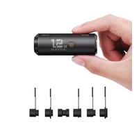 FLEXTAILGEAR 34g Ultra-Light Electric Air Pump for Camping Mats, Swappable Rechargeable Battery with 6 Nozzles Fit Most Brands, 2.5kPa 180L/min Fast Inflate Deflate for Outdoor Inflatables