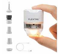 FLEXTAILGEAR Tiny Pump 3X Portable Air Pump for Inflatables, Air Mattress Pump, 5-Mode Light, Advanced Low Noise Design, Electric Mini Pump for Sleeping Pads, Vacuum Storage Bags, Airbed, Pool Float