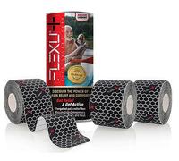 FlexU Kinesiology Tape for Seniors; Specially Formulated for Sensitive Skin to Ease Pain in Conditions Like Arthritis, Bursitis, Back Pain, Joint Pain & Muscle Pain; (Regular Formula)