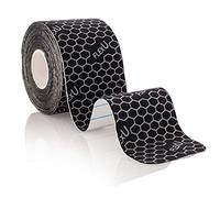 FLEXU Kinesiology Tape; Single Roll (Pre-Cut or Continuous); Advanced Strength and Flexibility Properties; Longer Lasting Therapeutic Recovery; Sports Tape (Black un-cut)