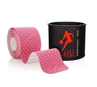 FLEXU Kinesiology Tape; Single Roll (Pre-Cut or Continuous); Advanced Strength and Flexibility Properties; Longer Lasting Therapeutic Recovery; Sports Tape (Pink Pre-cut)