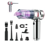 FlexUp - FlexUp Car Vacuum, V-21 FlexUp Vacuum, FlexUp Car Vacuum Cleaner Cordless, 22000 Pa Cordless Rechargeable With USB Cord, Bag, for Pet Hair In Car & Home