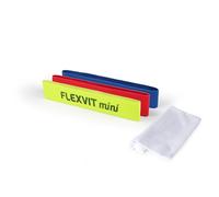 FLEXVIT Mini Band Sets - Exercise Bands for General Stabilisation Exercises, Stretching and Mobilisation, Various Strengths for Beginners and Professionals