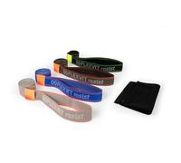 FLEXVIT Resist Band - Exercise bands for effective full body training, HIT, coordination, stabilisation and bounce, 3 strengths, beginners and professionals