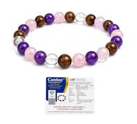 Flexxora Healing Crystal Chakra Bracelets for Women and Men, Natural Stone Beaded Bracelet Collection for Love, Protection, Anxiety, Good Luck, Confidence, Calm, Energy & Spiritual Gift