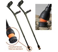 Flexyfoot Closed Cuff Crutches with Anatomical Soft Grip Handle - Left Handed