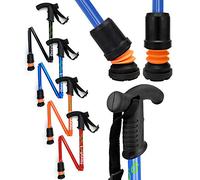 Flexyfoot Ltd Shock Absorbing Derby Handle Folding Walking Stick - Choice of Colours Available Here - Improved Comfort, Improved Grip, Improved Safety - Colour: Blue