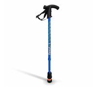 Flexyfoot Ltd Shock Absorbing Derby Handle Walking Stick - Choice of Colours Available Here - Improved Comfort, Improves Grip, Improves Safety - Colour: Blue