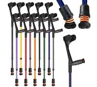 Flexyfoot Open Cuff Soft Grip Fixed Crutch - Blue (Single)