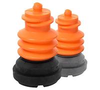 Flexyfoot Shock Absorbing Walking Stick Ferrule Replacement Feet - Fit All Sizes and Colours of Flexyfoot Ferrule - Improves Grip and Safety, Reduces Slips and Shock from Impacts - Black - Pack of 4