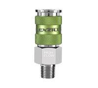 Flexzilla A53426FZ Pro High Flow Coupler, Body, 1/4" MNPT, Silver, 1 Pack