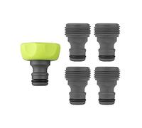 Flexzilla Garden Hose Quick-Connect Fittings, 5-Piece Plug Kit