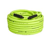Flexzilla HFZ12100YW4 100 ft. ZillaGreen air Hose MNPT Bend restrictors, 1/2" (inches) x 100' (feet) with 1/2" Ends