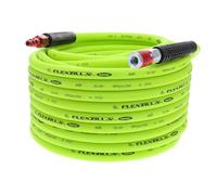 Flexzilla HFZ38100YW2-D Air Hose, ColorConnex, Type D, Red Plug & Coupler, 3/8" (inches) x 100' (feet)