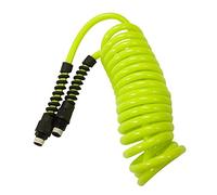 Flexzilla Polyurethane Recoil Air Hose, 1/4 in. x 10 ft., ZillaGreen - LP1410AFZ