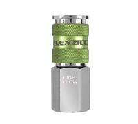 Flexzilla Pro High Flow Coupler, 1/4" Body, 3/8" FNPT - A53616FZ