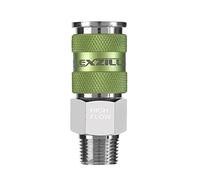 Flexzilla Pro High Flow Coupler, 1/4" Body, 3/8" MNPT - A53626FZ