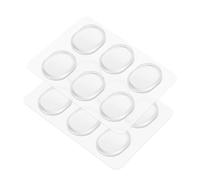 Flexzion Drum Head Dampeners - 12 Pieces Clear Reusable Washable Sticky Silicone Drum Gels for Dampening Resonance & Control Overtones, Snare Drum Dampeners for Precise Sound Quality of Drum & Cymbals