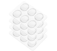 Flexzion Drum Head Dampeners - 24 Pieces Clear Reusable Washable Sticky Silicone Drum Gels for Dampening Resonance & Control Overtones, Snare Drum Dampeners for Precise Sound Quality of Drum & Cymbals