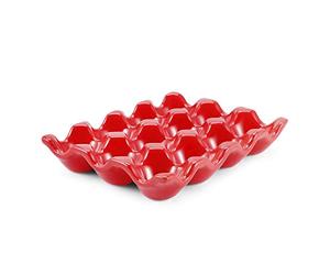 Flexzion Egg_Tray_PCL_12RED Cups, Ceramic, red