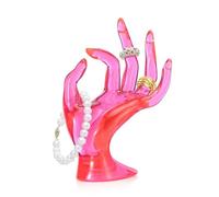 Flexzion Female Mannequin Hands Holder for Bracelet, Watch, Ring - Polyresin Hand Mannequin, Black