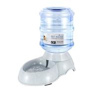 Flexzion Gravity Pet Water Dispenser Drinking Station for Dogs Cats (3 Gallon) Automatic Replenish Waterer for Small Large Breed Dog Cat Animal, Feeding Watering Fountain Supplies Bottle Dish Bowl