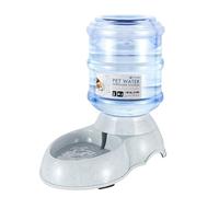 Flexzion Gravity Pet Water Dispenser Drinking Station for Dogs Cats (3 Gallon) Automatic Replenish Waterer for Small Large Breed Dog Cat Animal, Feeding Watering Fountain Supplies Bottle Dish Bowl