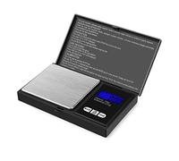 Flexzion Jewelry Scale Digital Pocket Scale 100g with 0.01g Precision, Portable Weighing Platform, Mini Scale for Gold, Silver, Coins, Gems, Pills, Herbs, and Ingredients