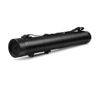 Flexzion Poster, Art, Document Tube with Strap, Expandable Waterproof Plastic Container, Telescoping Cylindrical Storage Case, Portable Paper Holder for Draft Sketch Blueprint, 3.5 I.D. x 30-54 Inches
