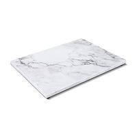 Flexzion Rectangular Marble Cheese Board - 11.5 x 15 Inch Gray Marble Serving Board for Baking, Charcuterie, Pastry, Trivet - Non-Stick Heat Resistant Marble Cutting Boards for Kitchen