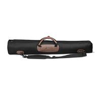 Flexzion Soprano Saxophone Case, Sax Gig Bag Backpack w/Strap, Pouch, Leather Handle, Music Instrument Storage, Lightweight, Water-Resistant & Shockproof for Wind Controller, Crampon Clarinet, Black