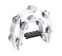 Flexzion Tambourine Metal Half Moon Musical Instruments Double Row Met